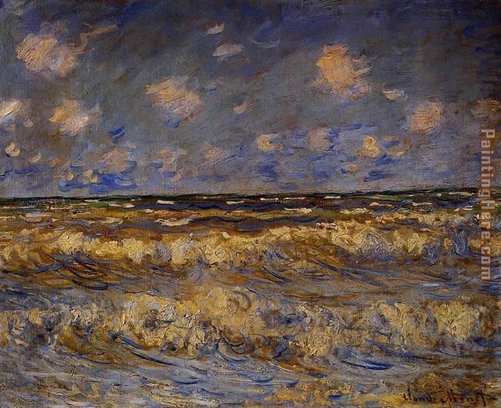 Rough Sea painting - Claude Monet Rough Sea art painting